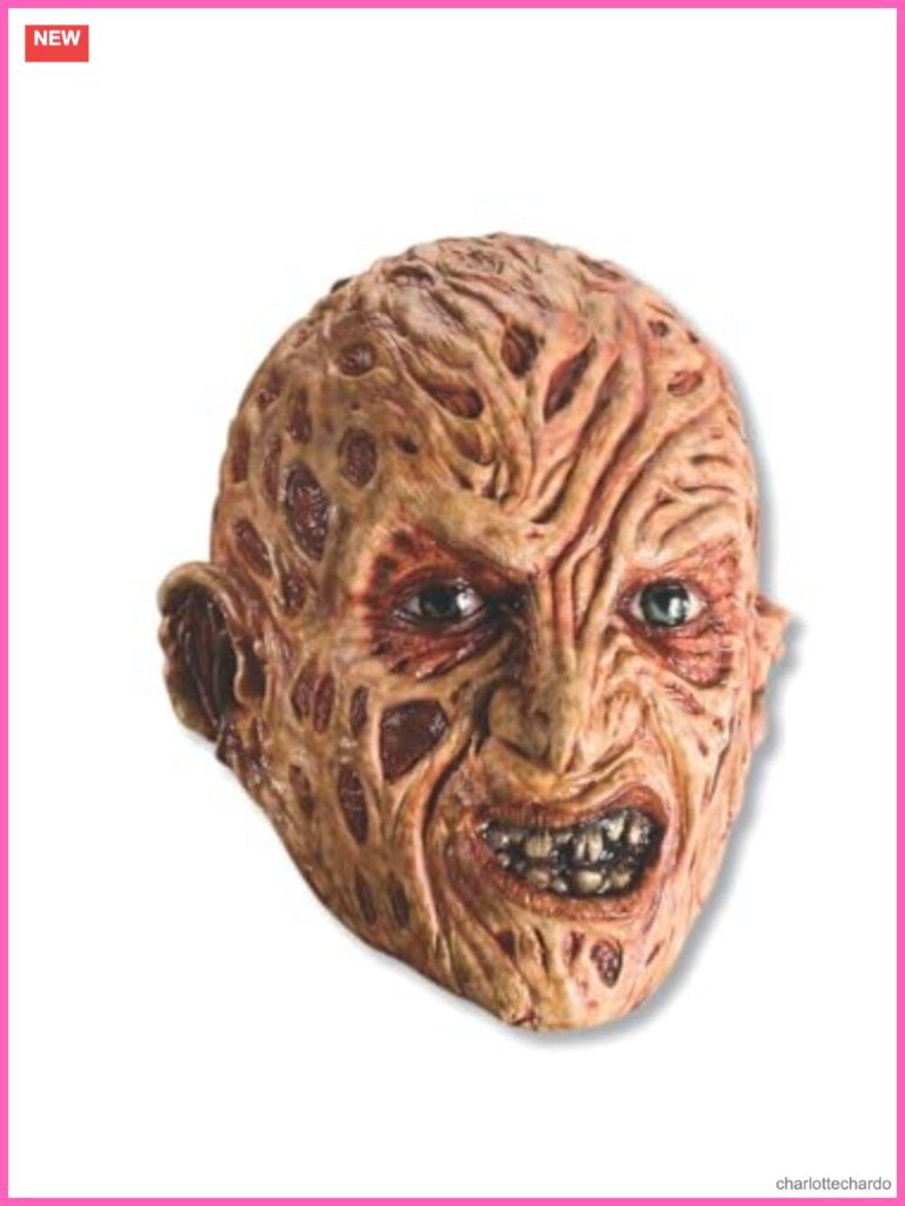 Freddy Krueger Mask Nightmare on Elm Street Vinyl 3/4 Overhead Adult Costume